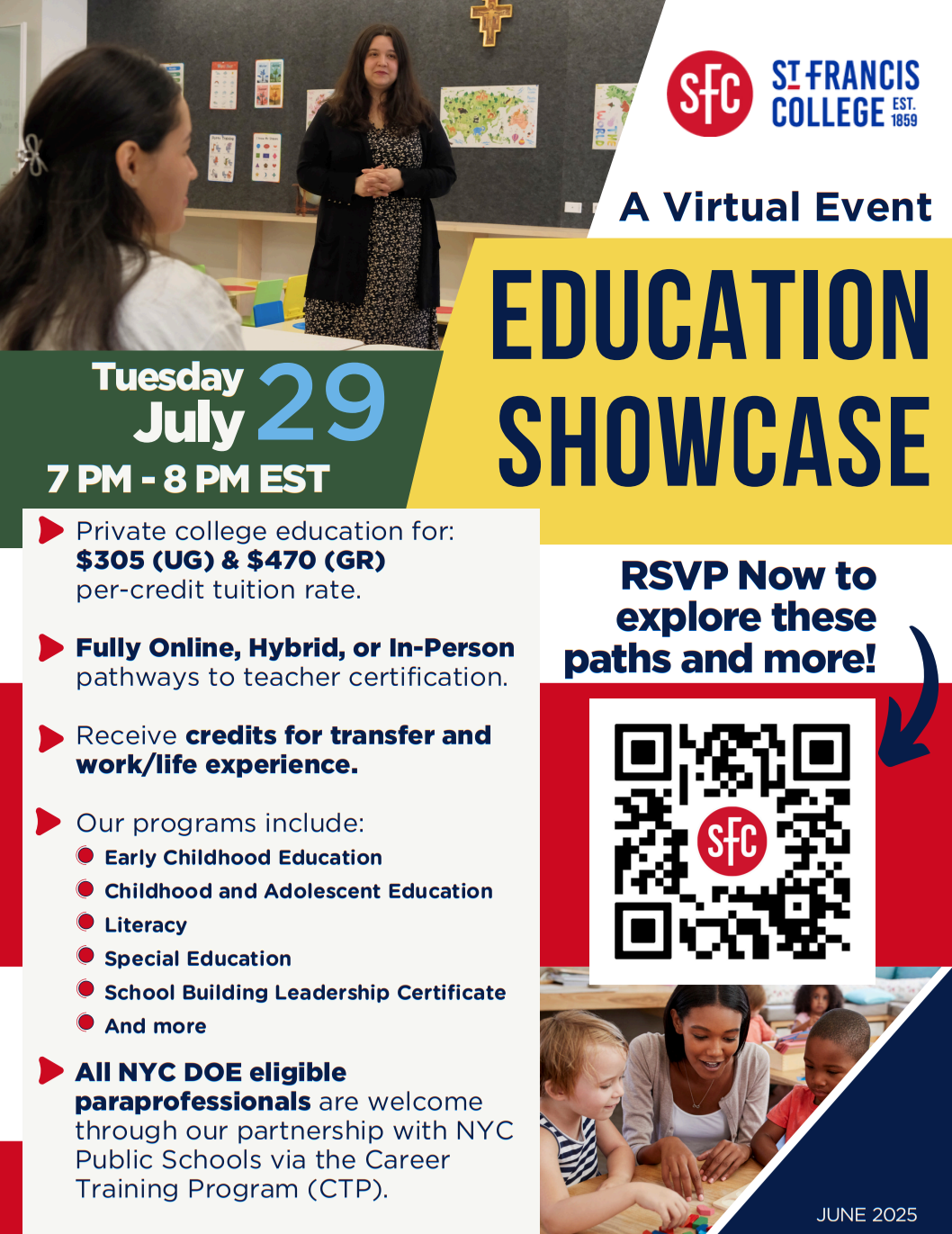 education showcase flyer