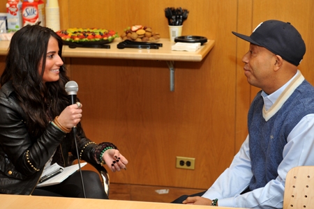 Maria Papathanasiou with Russell Simmons